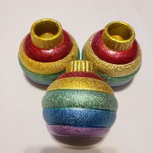 Christmas candle holders